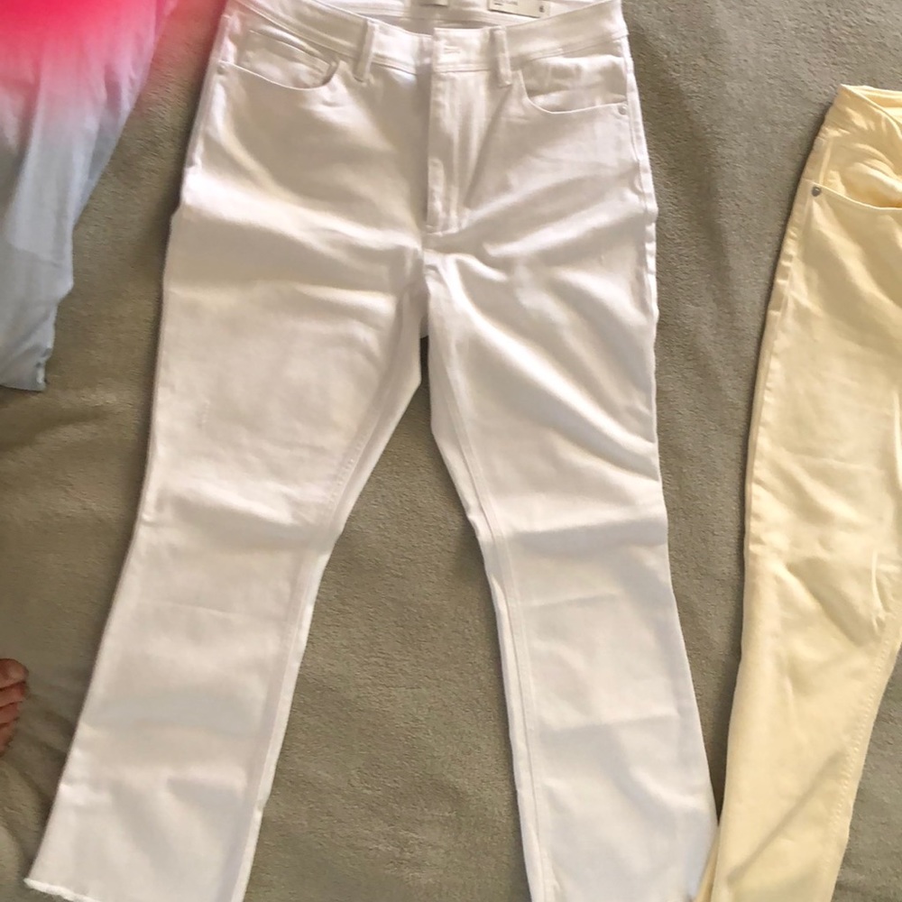 Tencel frayed jeans